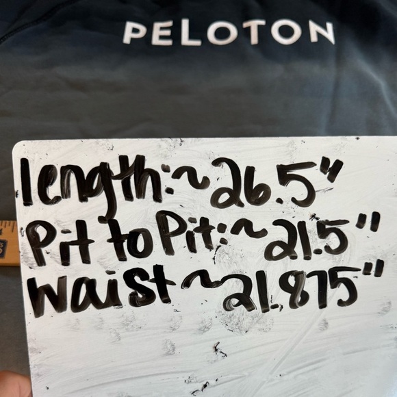 Peloton Sweatshirt Blue Gray White Ombre Crewneck Long Sleeve Size Large - Picture 9 of 9